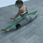 The flexibility of a dancer