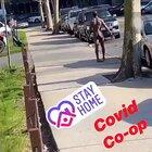 just a naked guy head-butting cars