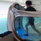 This underwater treadmill