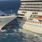 Two carnival cruise ships colliding