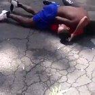 Guy knocks himself out during fight