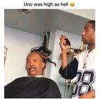 just cutting hair off some fenty 😂🤣