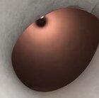 Cat sniffs inside a pringle can.