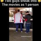 my guy actually managed to enter the cinema this way