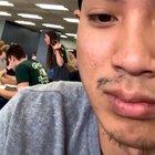 Quiet morning at the library 😂