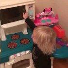 Good thing she didn't have access to a real microwave.