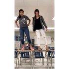 Dancing on the school desks