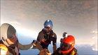 Camera Man Saving His SkyDiving Buddy From Ending Up As A Puddle. (From r/SkyDiving)