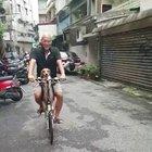 Doggo is going for bike ride. Doggo is comfy. Doggo is happy.