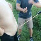 Setting of a firework lodged in your asscrack