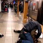 Man spits on other Man in NYC and is hit with a surprise counterattack