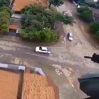 Runaway vehicle gets shot at