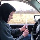 Firework out of a car!