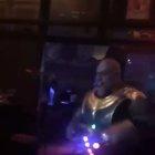 Thanos celebrating the destruction of half the universe.