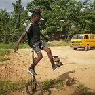 I can’t even ride a unicycle let alone do this