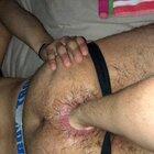 Taking a fist deep while moaning like the faggot I am!!