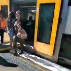 Derailment at train station