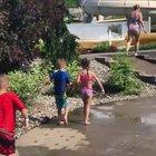 “One of the obstacles Jeffrey faces with cerebral palsy is that his muscles get tight making it hard for him to walk. Today at the water park he was having a hard time walking, but his friends pushed him to keep going and never left him behind.”