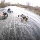 Ice karting in Russia is basically real life Mario Kart