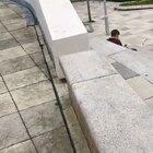 Filming a robbery in progress.