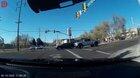 Burglar on the run causes huge crash at intersection.