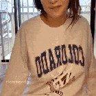 Gabbie Lets Us Take a Peek Under that Sweatshirt