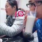 Giving her the milk!