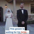 His best friend dressed as a bride