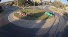 Drunk Driver Launches Off Roundabout in Poland. Hard to believe the driver survived.