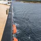 A rotary sail using the Magnus effect to propel the cruise ship M/S Viking Grace.