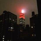 The Empire State Building looking absolutely dystopian tonight
