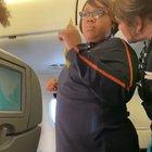 Angry lady on a JetBlue flight today