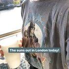 Suns out in London today