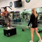 When there’s a cute girl at the gym...