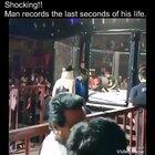 Shocking video. Man records last seconds of his life!