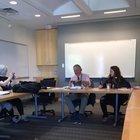 My professor asked me to bring my 7 week old kitten to class. He learned a lot about poetry!