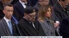 King of Morocco falling asleep during Macron's speech