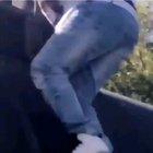 Man climbs on top of train, gets his payback.