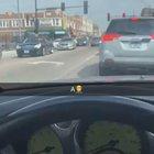 During a funeral procession.