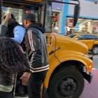 Tough guy bus driver